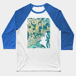 Teal Dreams Baseball T-Shirt